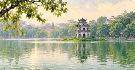 Hanói: a lenda da espada devolvida que transforma o lago Hoàn Kiếm