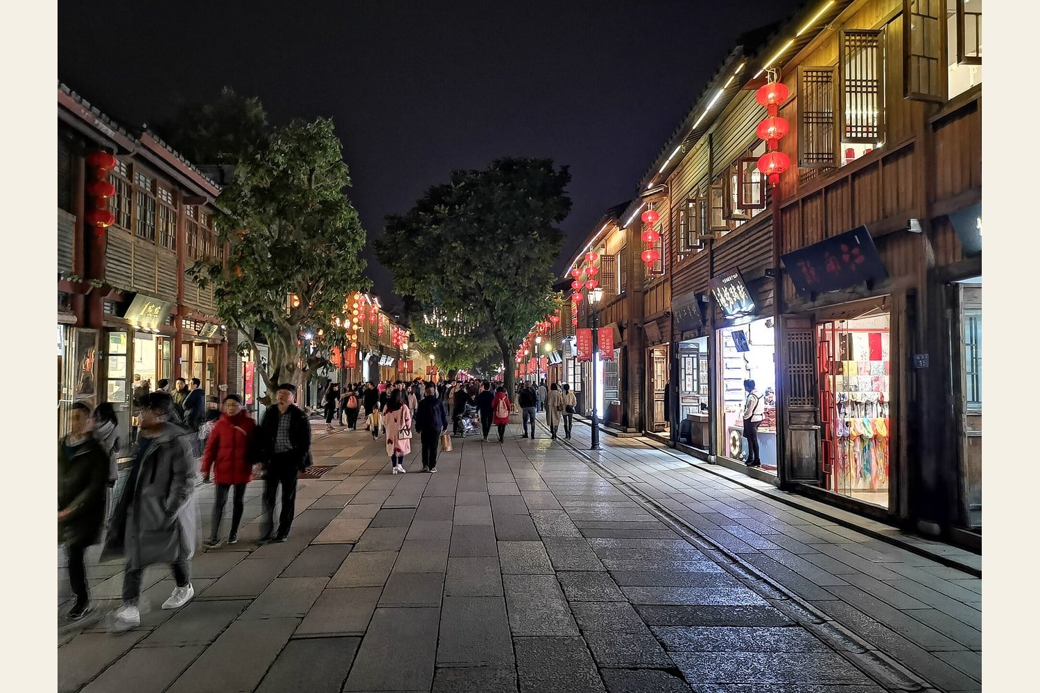 Rua principal de Sanfang Qixiang em Fuzhou