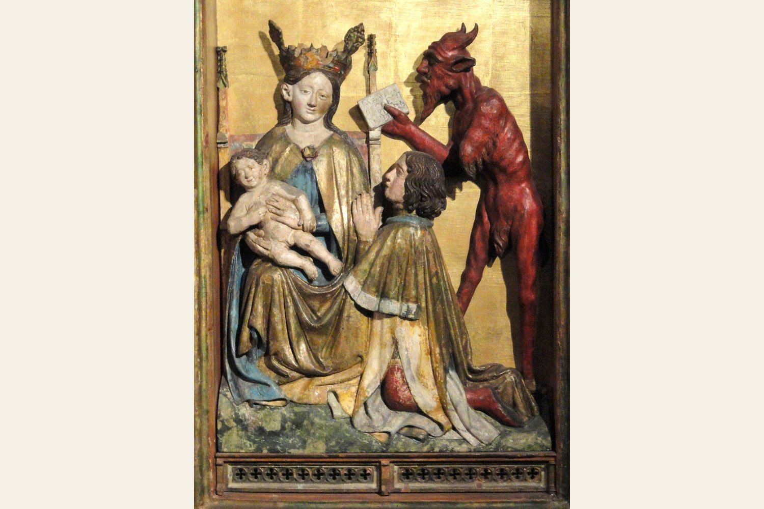 Peça da coleção de arte medieval do Museu Nacional da Finlândia