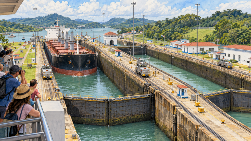 Canal do Panamá em Miraflores: o horário certo muda a visita